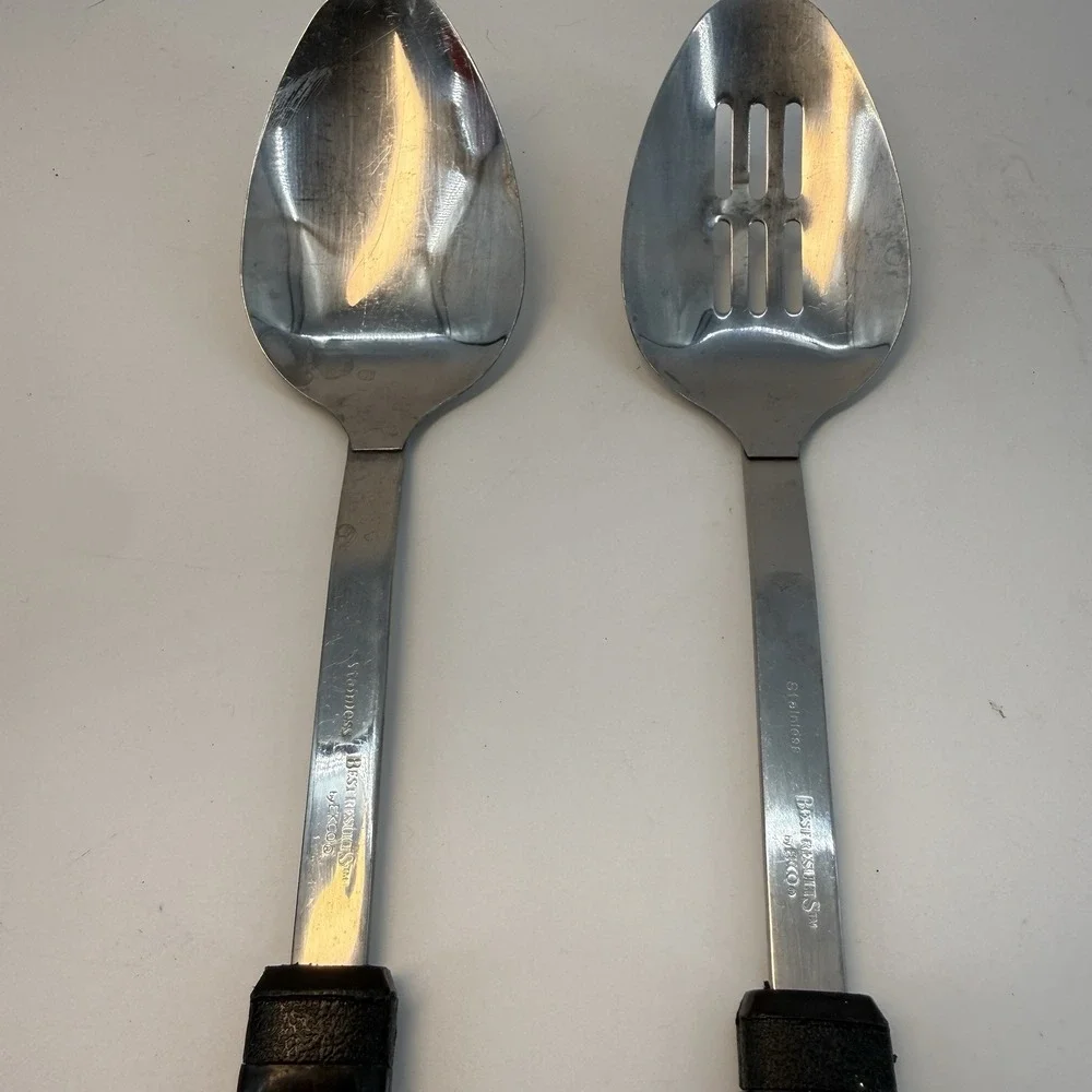 Lot of 2 Best Results by EKCO‎ Kitchen Utensils Slotted Spoon Spoon VTG